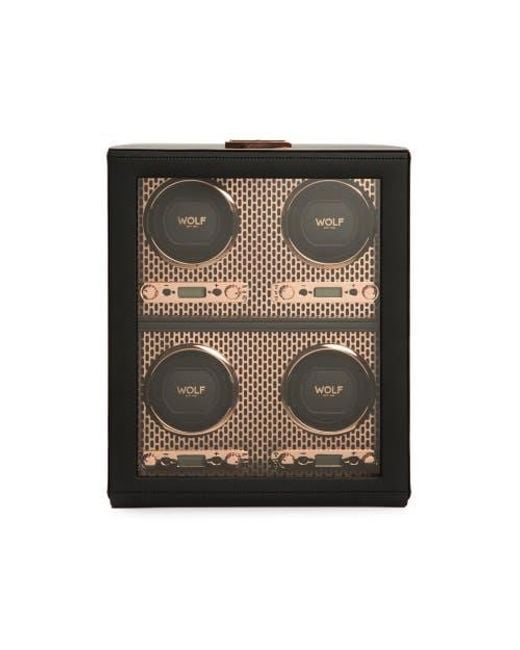 Wolf Multicolor Axis 4 Piece Watch Winder for men