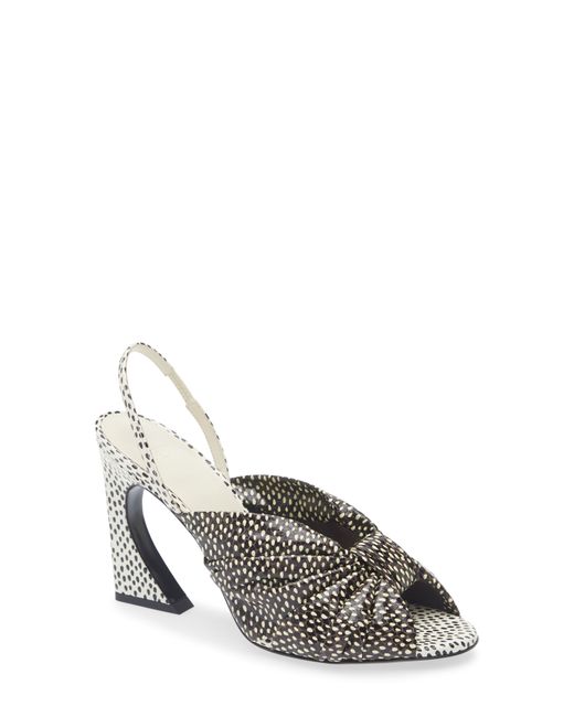 Fendi White Arco Slingback Sandal
