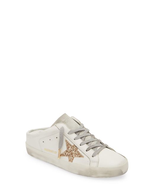 Golden Goose Deluxe Brand White Super-star Sabot Mule Sneaker