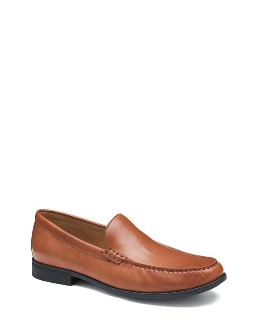 Johnston & Murphy Brown Harrison Moc Toe Loafer for men