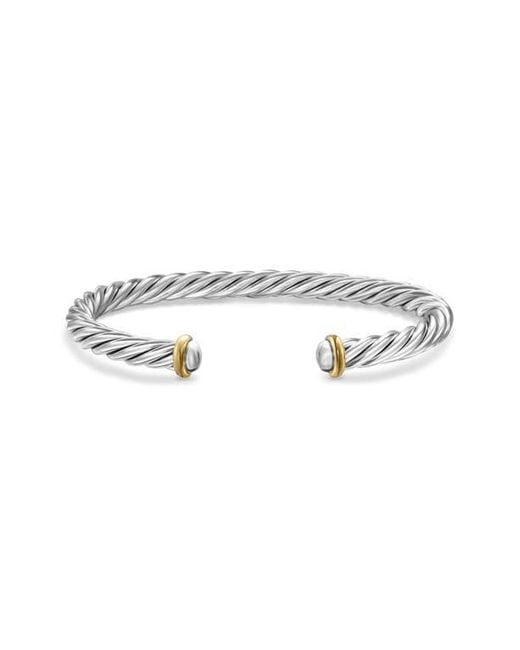 David Yurman Metallic Cable Cuff Bracelet for men
