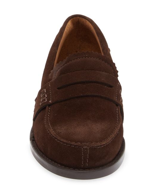 Golden Goose Deluxe Brand Brown Jerry Suede Penny Loafer