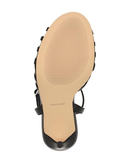 Nine West Black Meripen Ankle Strap Sandal