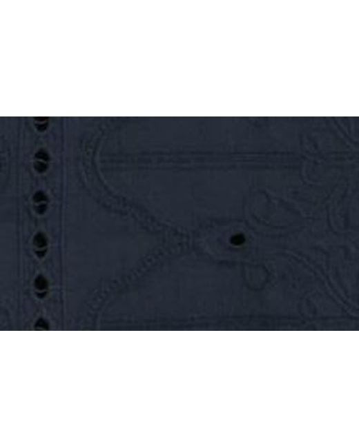 NN07 Blue Julio 5392 Eyelet Camp Shirt for men