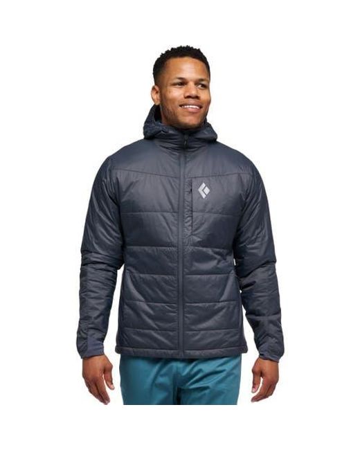 Black Diamond Blue Solution Hooded Jacket for men