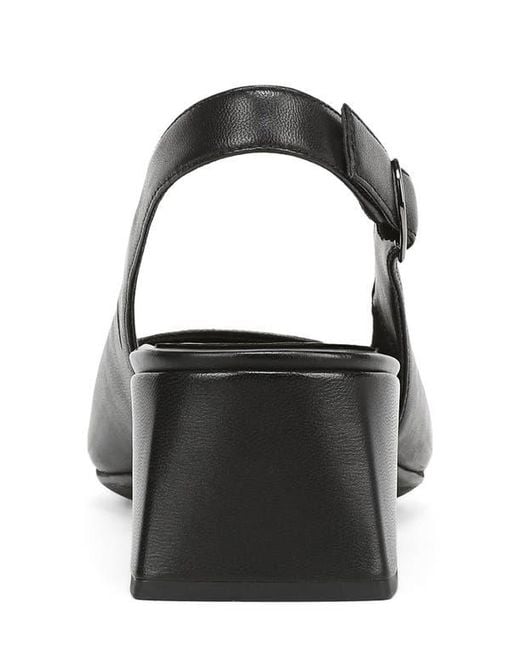 Vionic Black Reyes Block Heel Slingback Pump