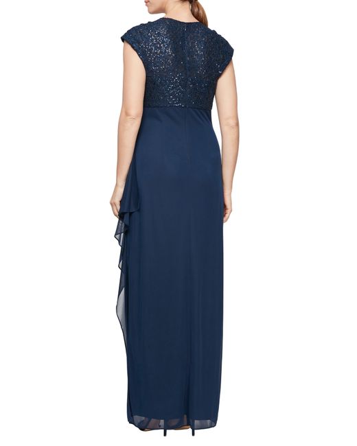 Alex evenings hotsell navy dress
