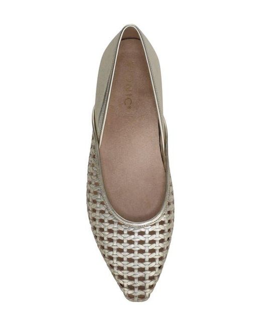 Vionic Metallic Gracia Woven Flat