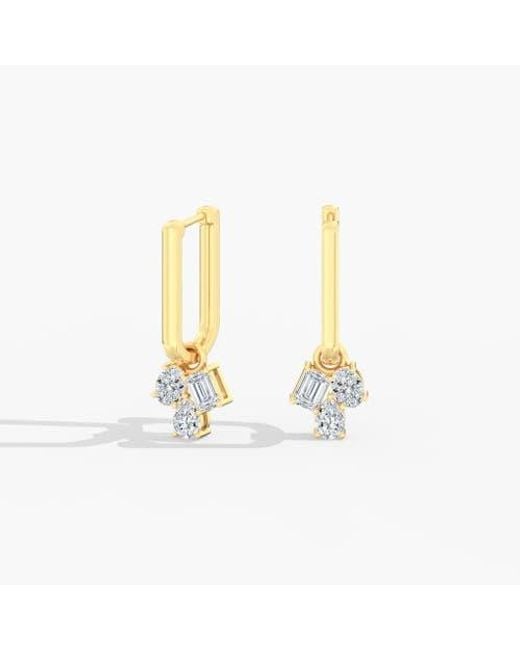 Everlee Metallic Multi-Shape Cluster Lab Diamond Dangles