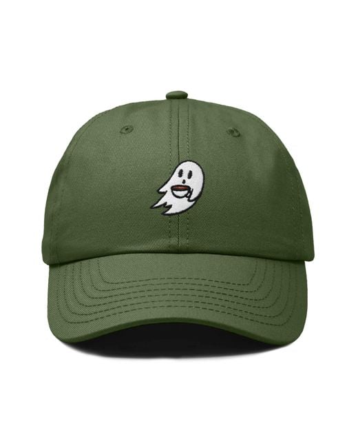 Alix Green Coffee Ghost Embroidered Hat