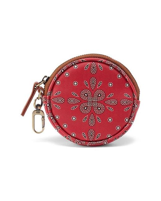Hobo International Red Small Revolve Coated Canvas Bag Charm