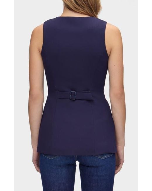 ALIGNE Blue Leo Collarless Vest