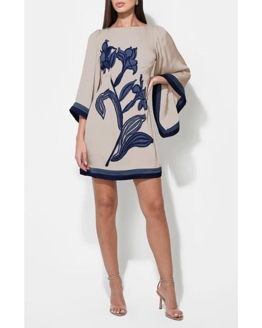 sachin and babi light blue dress Adelyn Rae Bella Puff Sleeve Mini Dress in Candy Apple