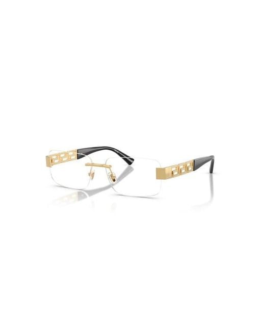 Versace Metallic 56Mm Rectangle Optical Glasses for men