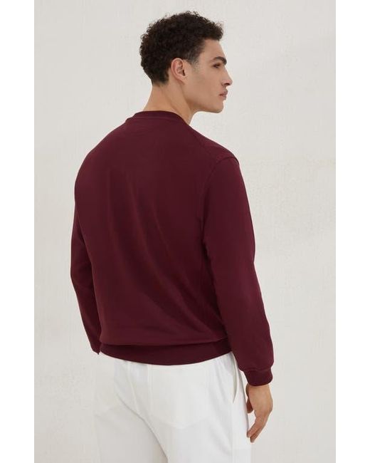 Brunello Cucinelli Purple Sweatshirt With Print for men