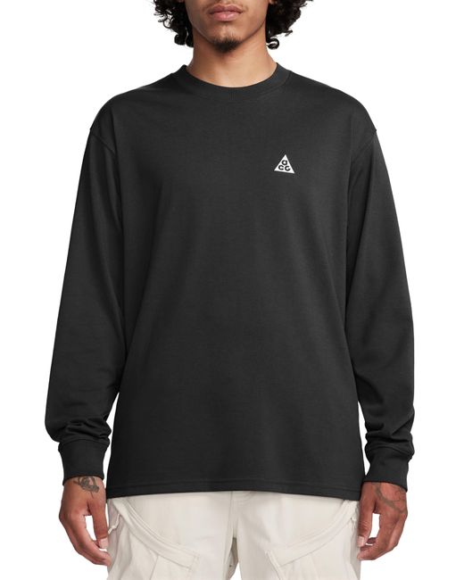 Nike Black Dri-fit Acg Oversize Long Sleeve T-shirt for men