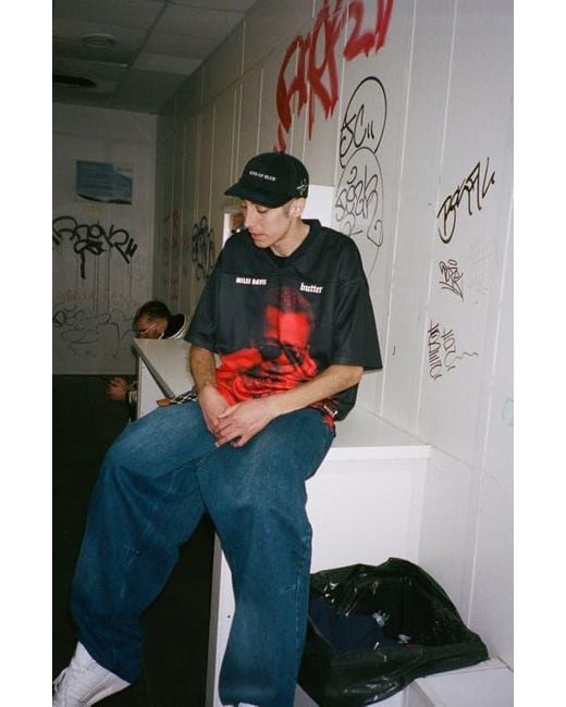 Butter Goods 'Round About Midnight Graphic Mesh Jersey in