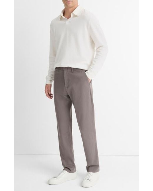 Vince Gray Owen Stretch Cotton Chinos for men