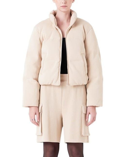 Grey Lab Natural Knit Puffer Jacket