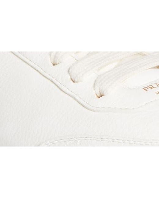 Prada White Low Top Sneaker
