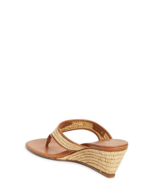 Prada Brown Raffia Wedge Sandal