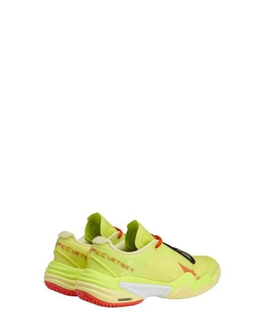 Adidas By Stella McCartney Yellow Barricade Tennis Sneaker