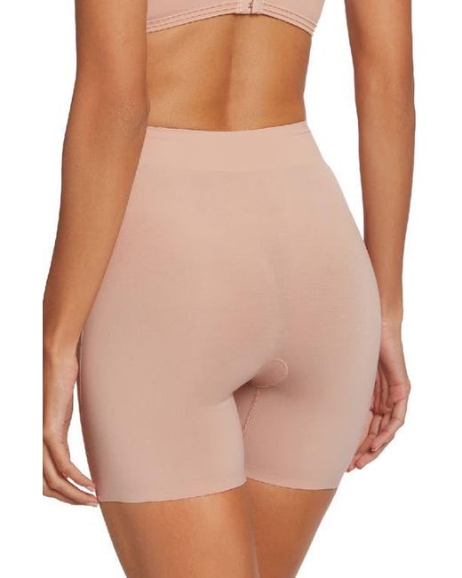 Wolford Pink Cotton Contour Control Shaping Shorts