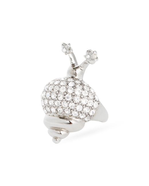 Collina Strada White Snail Ring