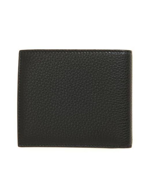 Balenciaga Black Leather Bifold Wallet for men
