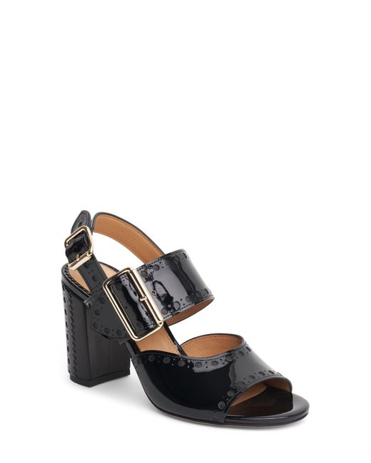 The Office Of Angela Scott Black Ms. Nellie Block Heel Sandal