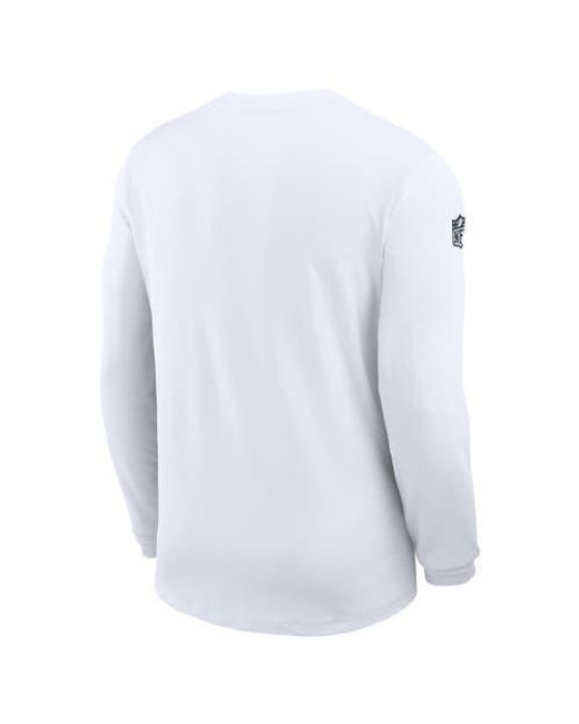 Nike Blue Chicago Bears Sideline Coach Uv Performance Long Sleeve T-Shirt for men
