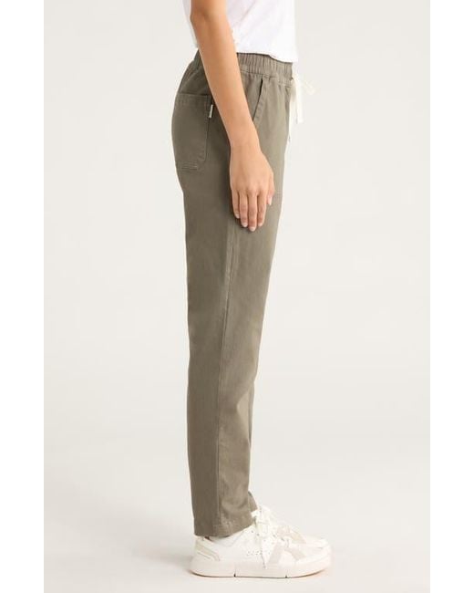 Free Fly Gray Pacifica Stretch Twill Drawstring Pants