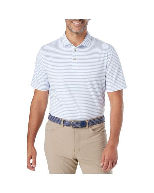 Fair Harbor White Compass Print Polo for men