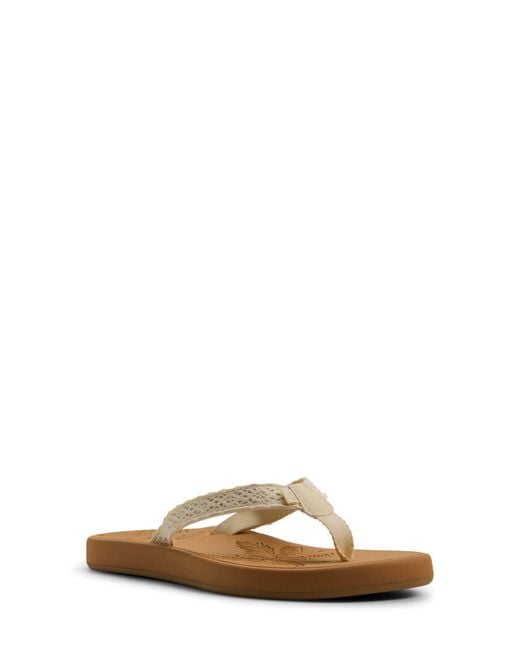 Roxy Brown Gianna Ii Flip Flop