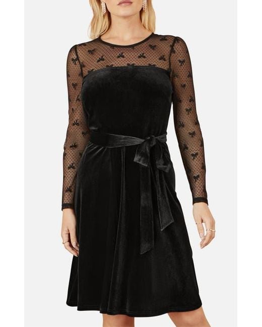 black velvet skater dress Midnight Lace Dress XXL