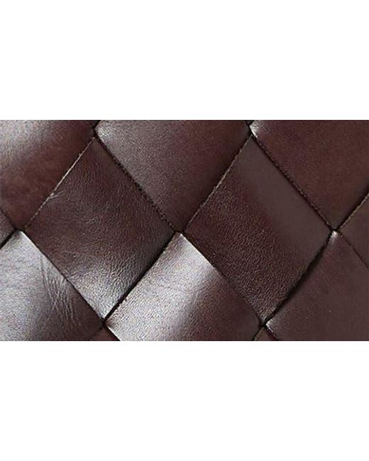 Loeffler Randall Gray Melina Woven Leather Clutch