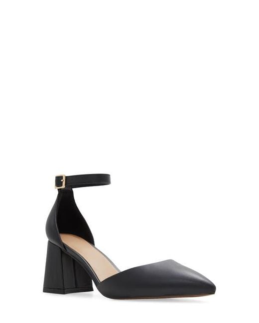 ALDO Black Daliaa Ankle Strap Pointed Toe Pump