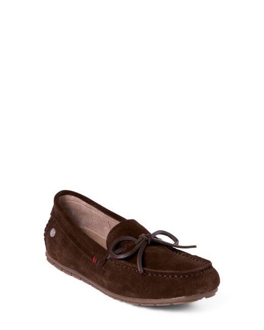 Minnetonka Brown Moc Toe Loafer