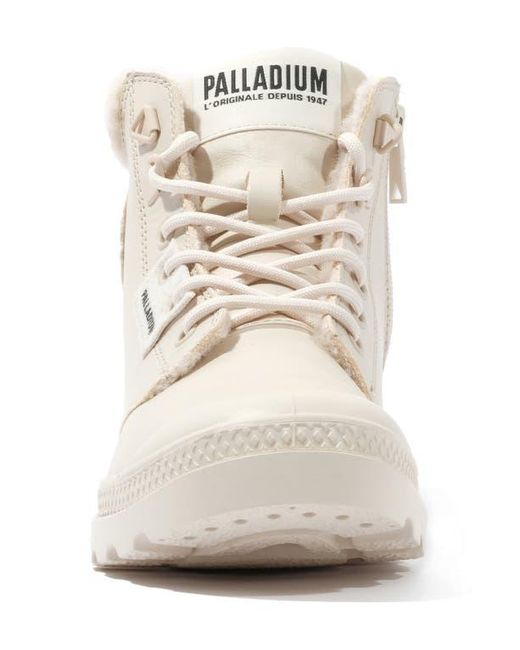 Palladium Natural Pampa Hi Faux Fur Lined Boot