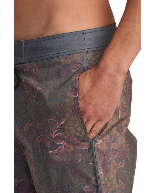 RVCA Gray Freeport Swim Trunks for men