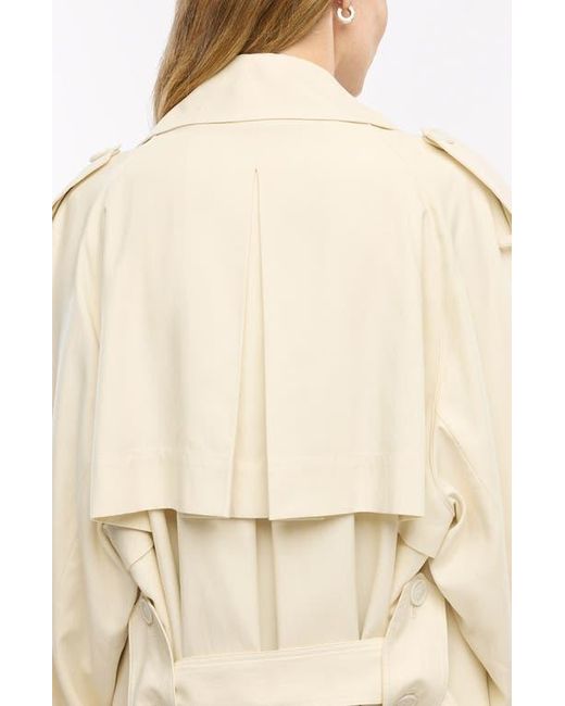 Another Tomorrow White Soft Trench