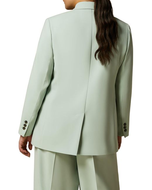 Marina Rinaldi Green Double Breasted Cady Jacket