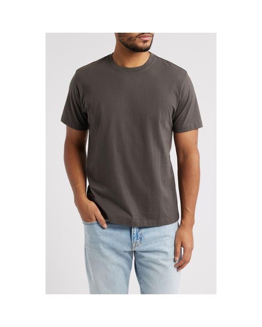 FRAME Gray Logo Cotton T-Shirt for men