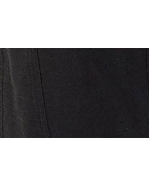 Free People Black Park Ave Cotton Cargo Pants