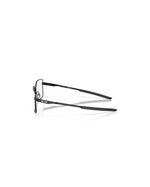 Oakley Brown 56Mm Rectangle Optical Glasses for men