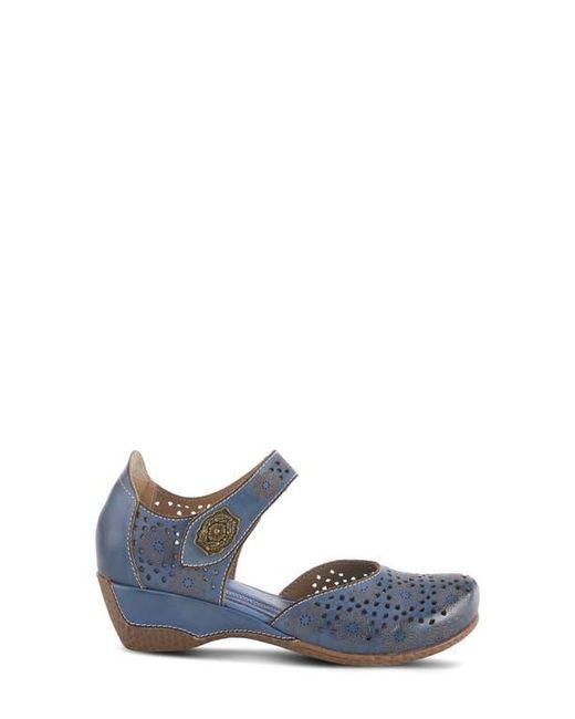 Spring Step Blue Shoes Spring Step Americana Ankle Strap Clog in Blue | Lyst