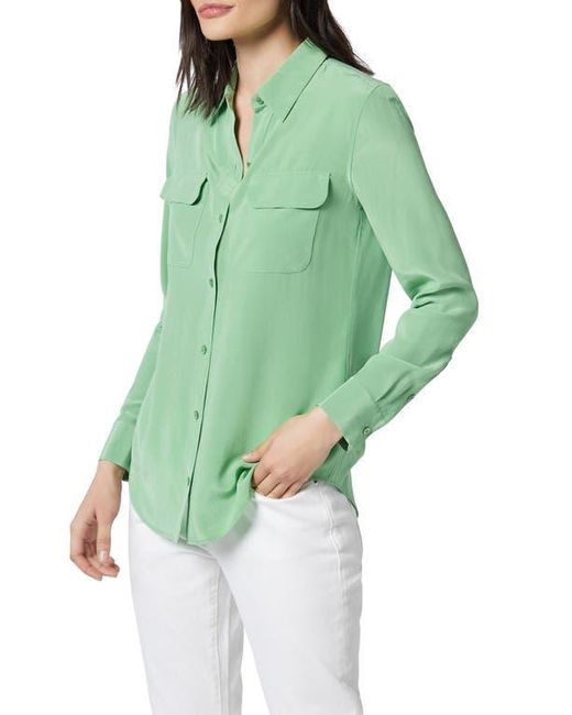 Equipment Green Signature Silk Button-Up Shirt