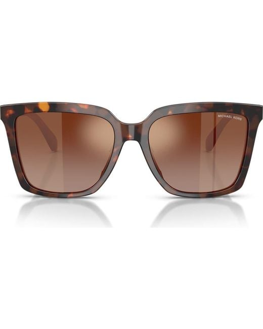 Michael Kors Brown Menaggio 55Mm Gradient Square Sunglasses