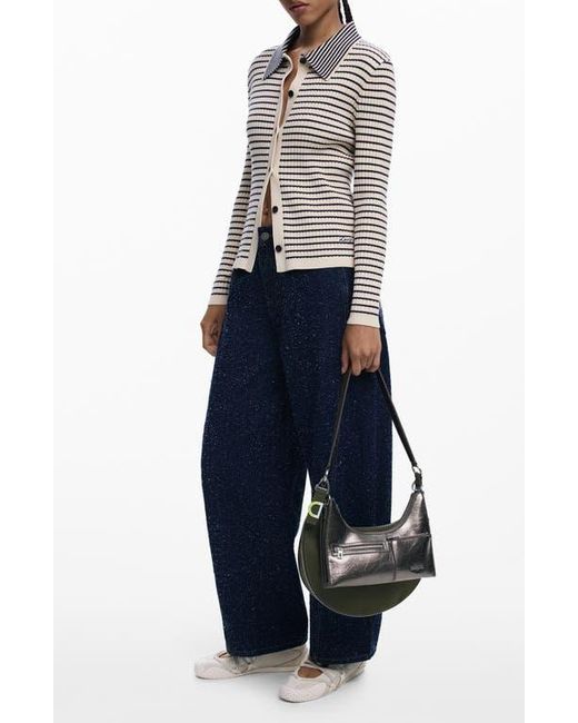Desigual Gray 2-In1 Shoulder Bag