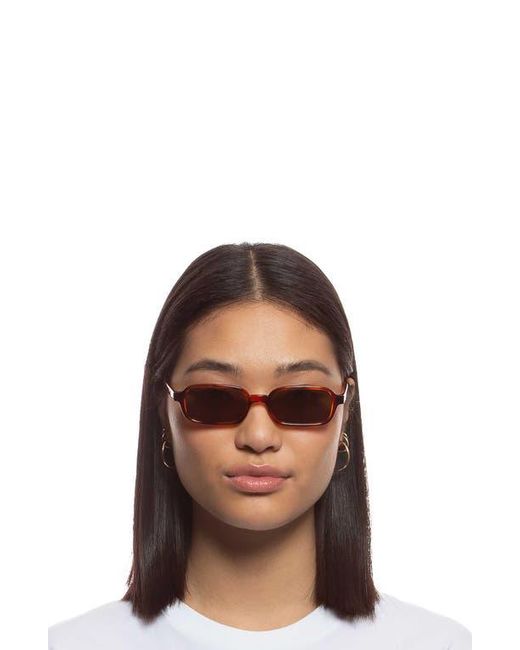 Le Specs Brown Pilferer 53Mm Rectangular Sunglasses for men